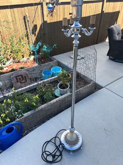 Silver lamp Vintage 1930s Art Deco Chrome