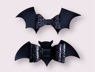 Hair Bat Bow /moño De Murciélago 