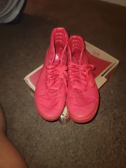 Used Vans red size 8.5M $20. Dont need anymore 