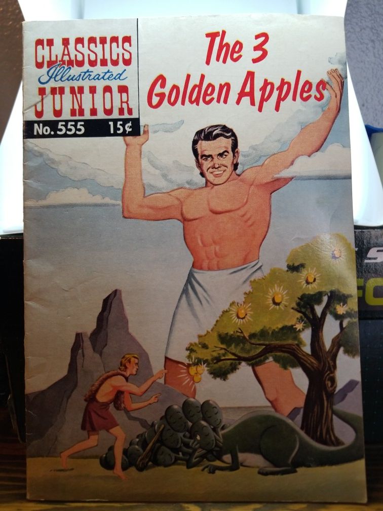 CLASSICS ILLUSTRATED JUNIOR #555 OCTOBER 1958 THE 3 GOLDEN APPLES