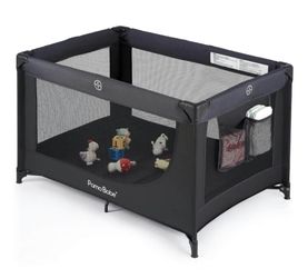 Pamo Babe Pack and Play Portable Baby Crib Foldable Playard Leightweight Travel Playpen for Tooddlers and Infant Black. К 292