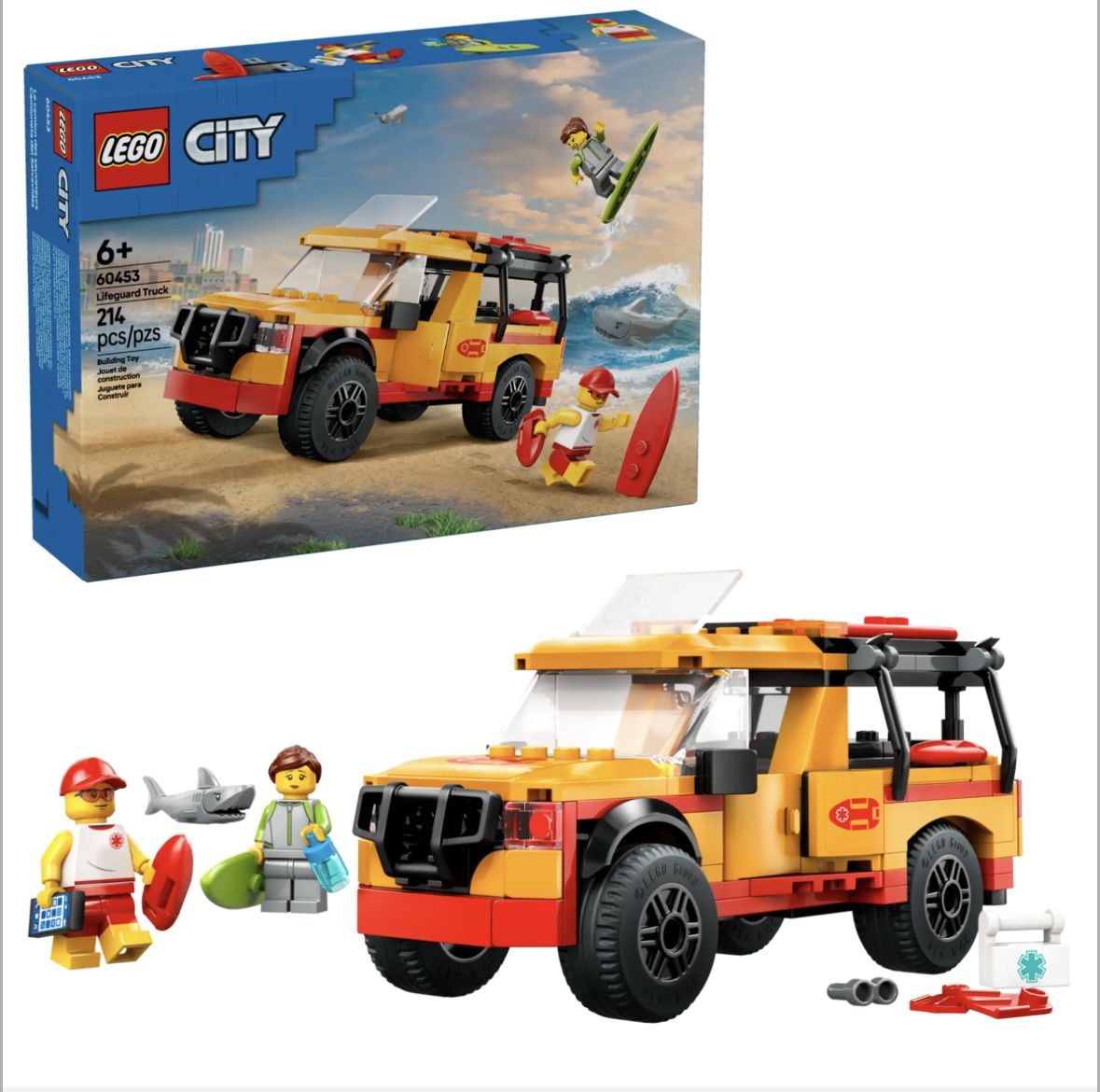 LEGO City Lifeguard Beach Rescue Truck #60453 NIB NWT