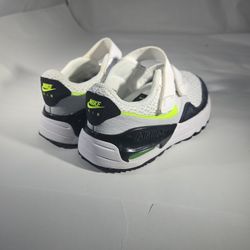 Toddler Sneakers – Size 9 (White/Black/Neon) 