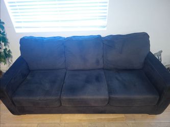 Gray queen-size sofa bed