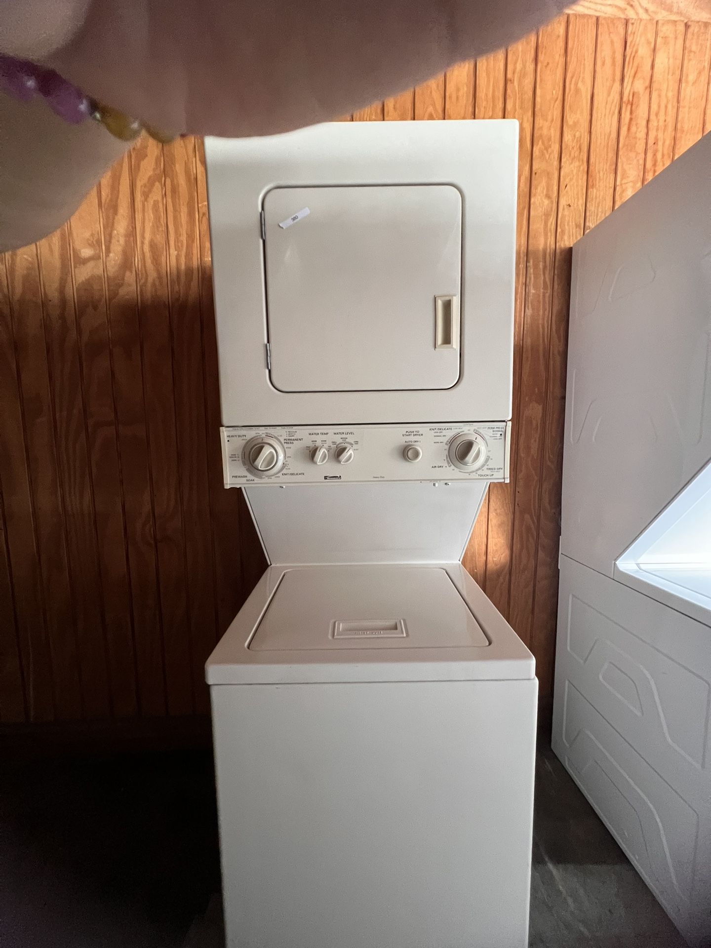 24” Stack Washer Dryer Kenmore Beige Used Clean Working Condition