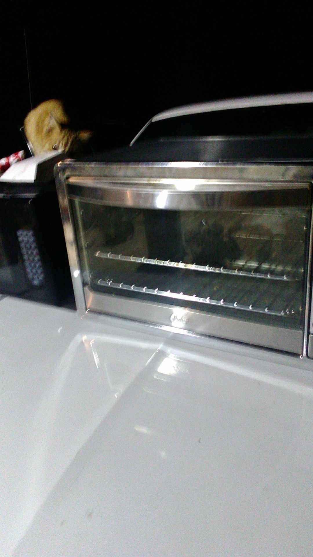 Pester toaster large countertop oven and large GE microwave