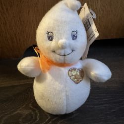 NEW Hallmark Little Glimmer The Ghost Halloween Plush Toy Decoration Bean Bag 6”