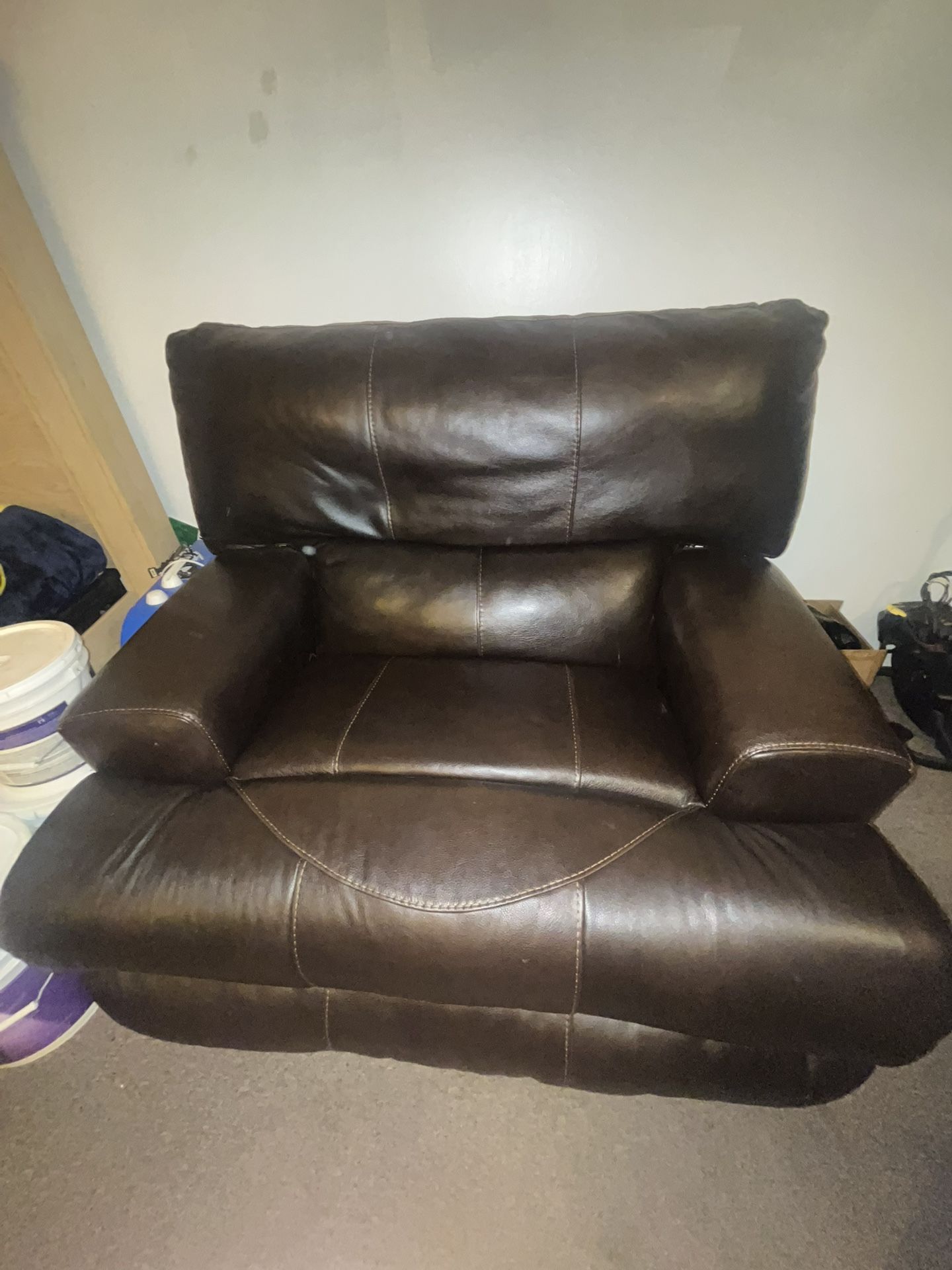 Recliner Leather Couch