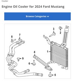 Mustang GT oil Cooler