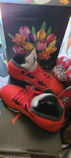Worn one time Air Jordan 5 Retro GS SIZE 6.5