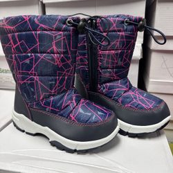 Warm and Waterproof Toddler Snow Boots for Outdoor Skiing - Girls Sizes Toddler to Little Kid