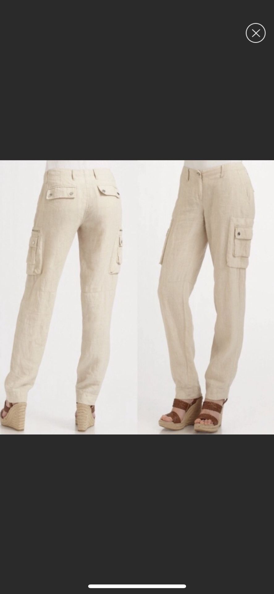 Michael Kors linen cargo pants