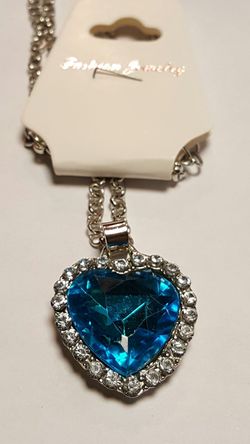 New fashion jewelry pendant blue and white Bohemian crystals chain chunky bib necklace.