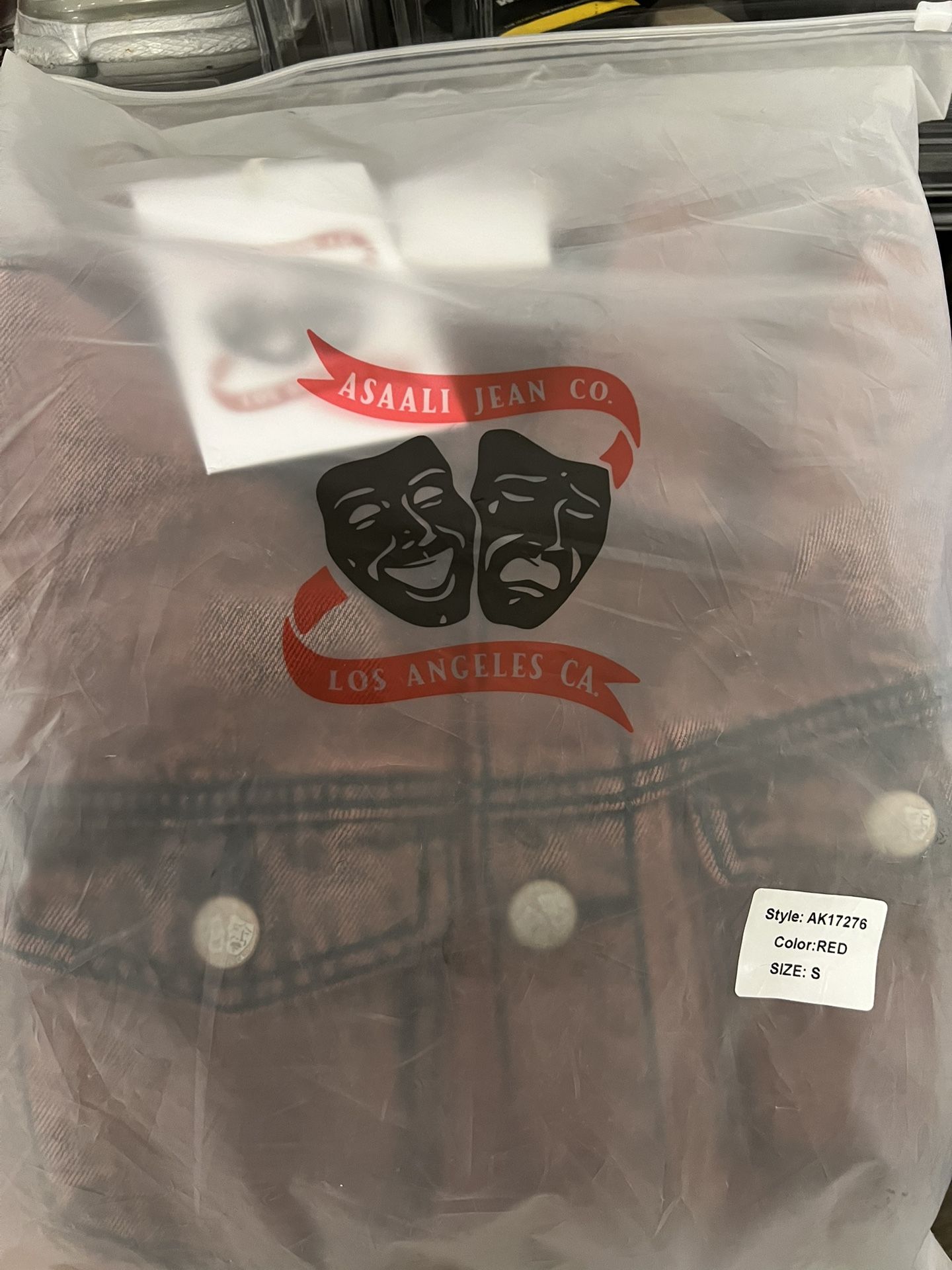 Asaali Jean Jacket Red