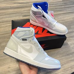 New Jordan 1 High Zoom White Racer Size 11