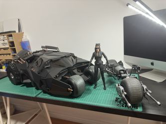 Bat Mobile & Motorcycle & Catwomen