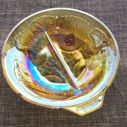  Carnival Glass Relish Tray $28