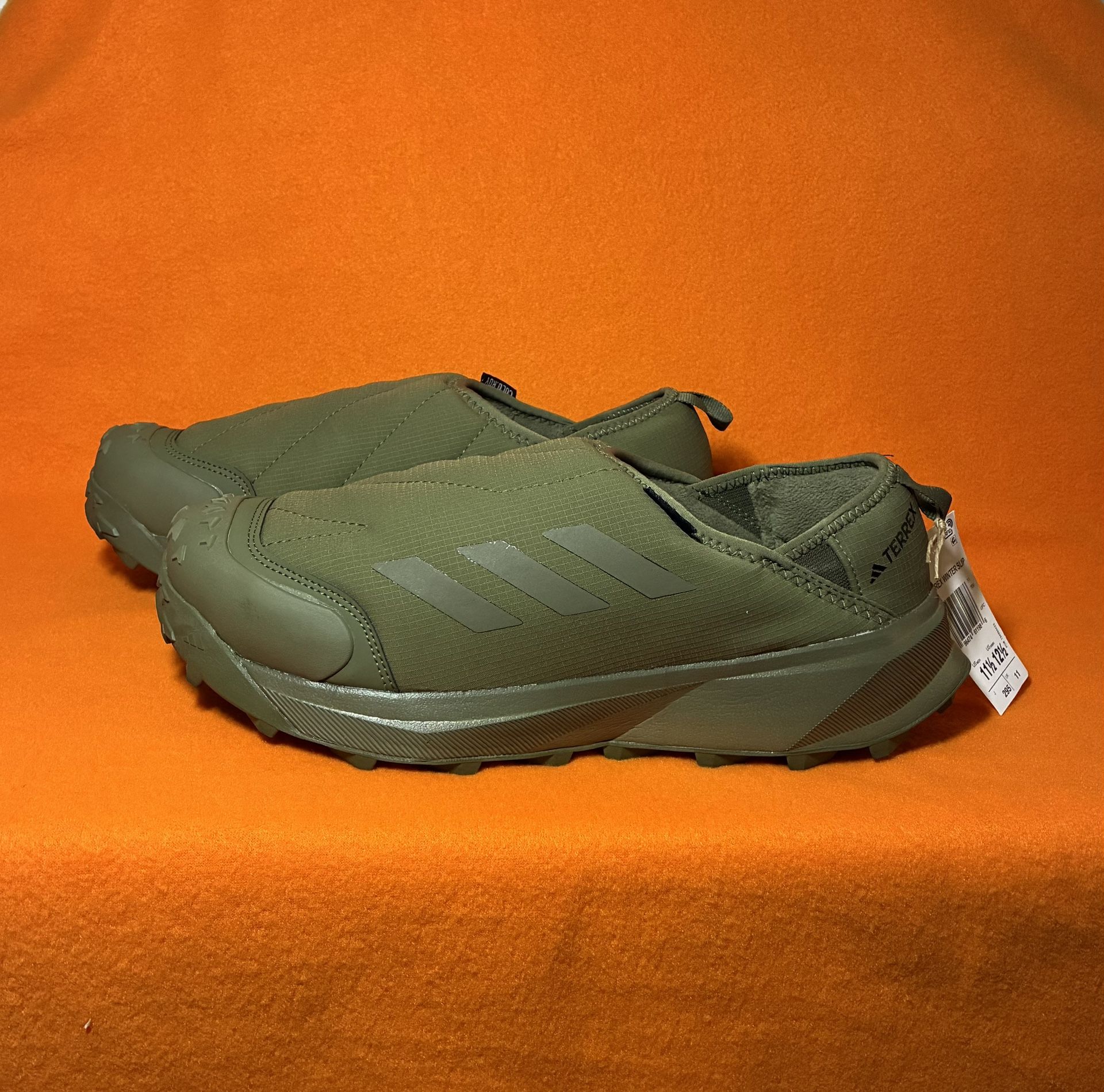 adidas Terrex Winter Slip-On Shoes, Unisex, Size 11.5 Green 
