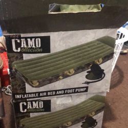 Camo Collection Bed/chair/backpacks