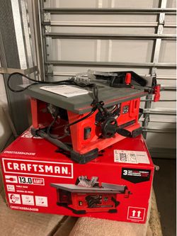 Brand new craftsman table saw