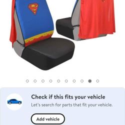 superman front seat cover with cape brand new 
FRONT SEAT ONLY 
$25 price firm 

Hablo Español 
