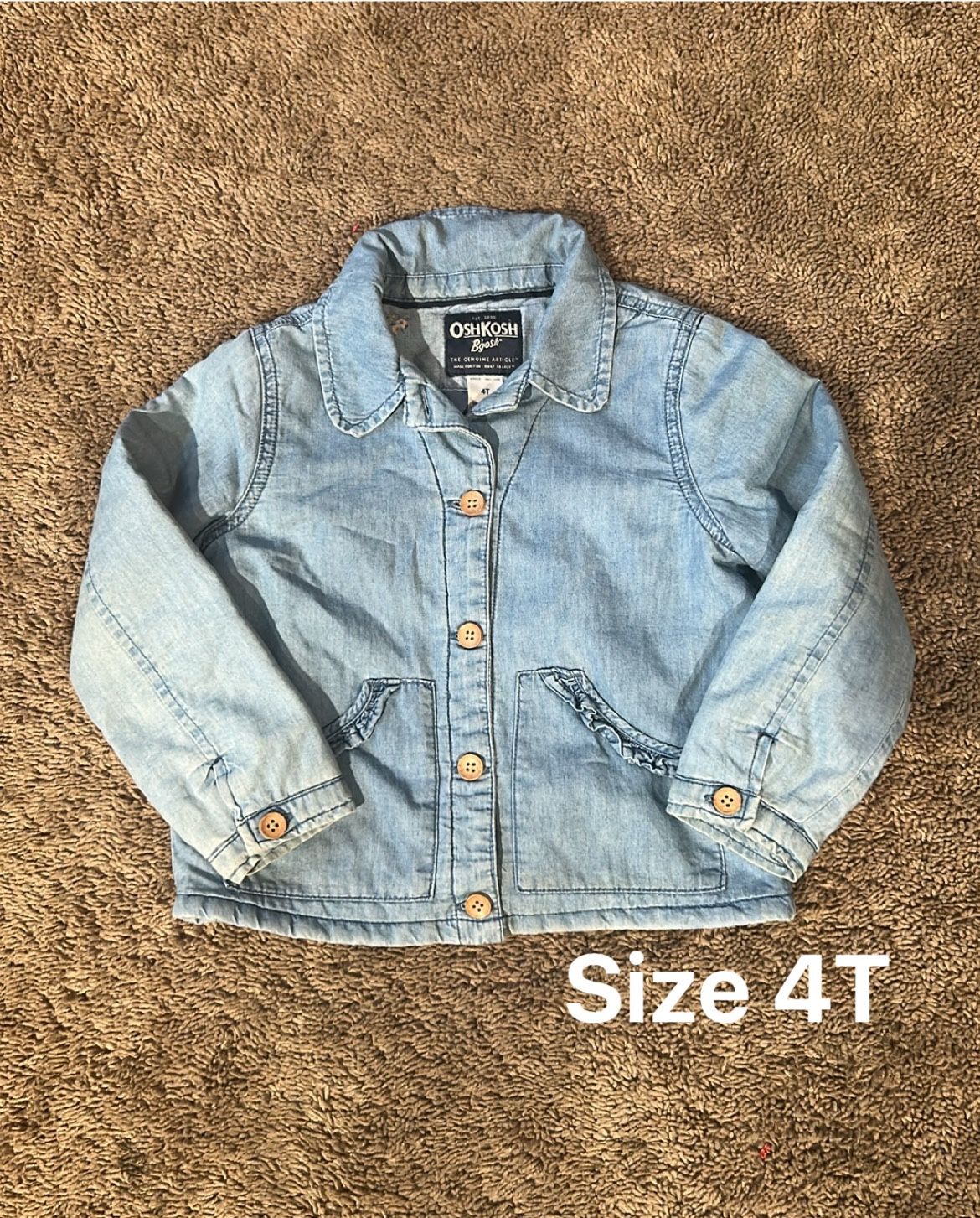 Toddler Girl Blue Jacket Size 4T