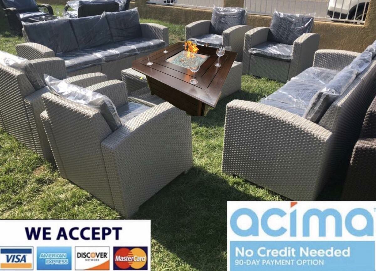 New Patio furniture Set with Fire Pit