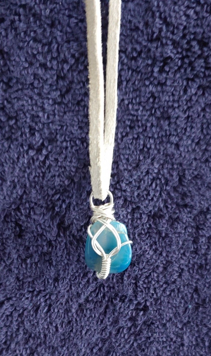 Wire Wrapped Stone Pendant