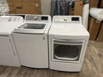 LG washer and dryer set electric with warranty