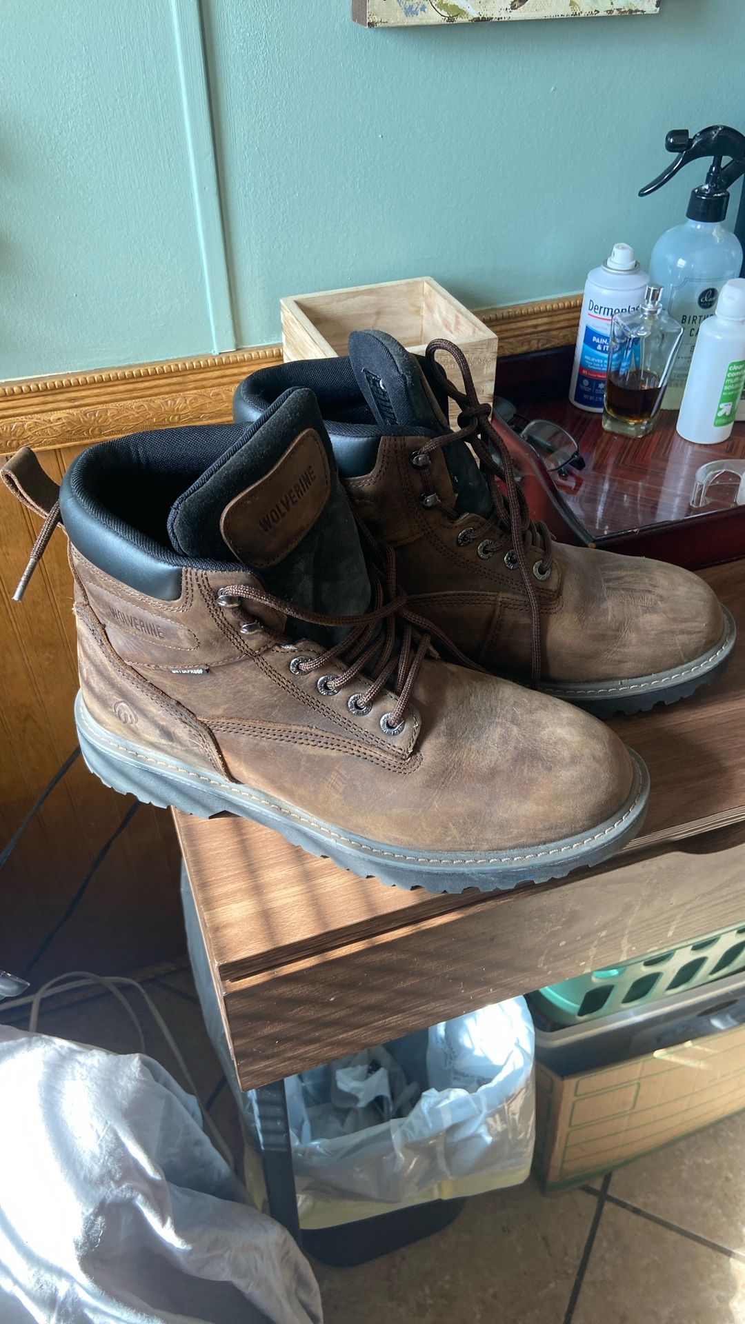 Wolverine Steel Toe Work Boots Size 11 Like New