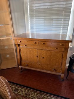 Solid oak buffet