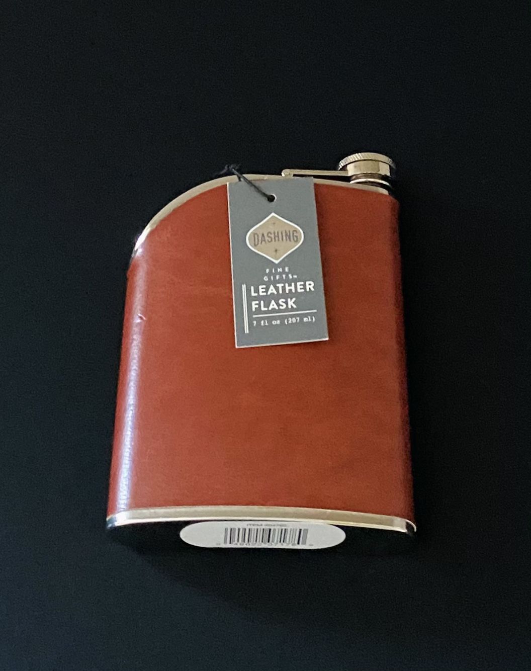 New-Dashing 7oz Leather Flask