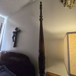 Mattress And Wooden Bed Frame