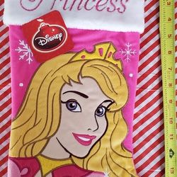 New 18" Disney Princess Aurora Christmas Stocking 