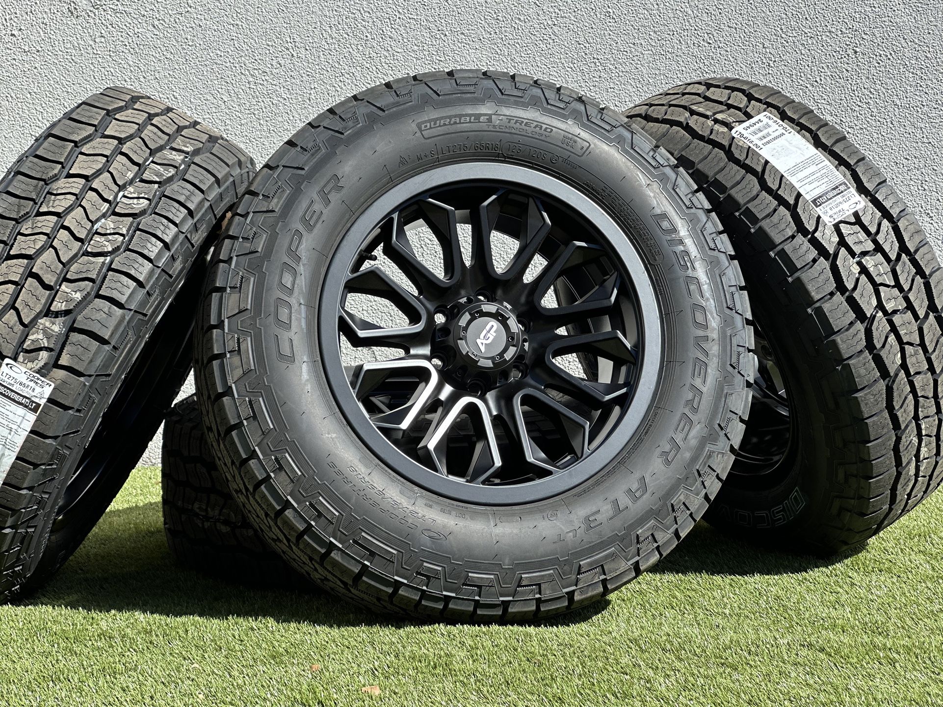 2025 NEW 18” Ford F-150 Wheels 6x135 tires 275/65R18 A/T Black rims Expedition FX4 Tremor Lariat