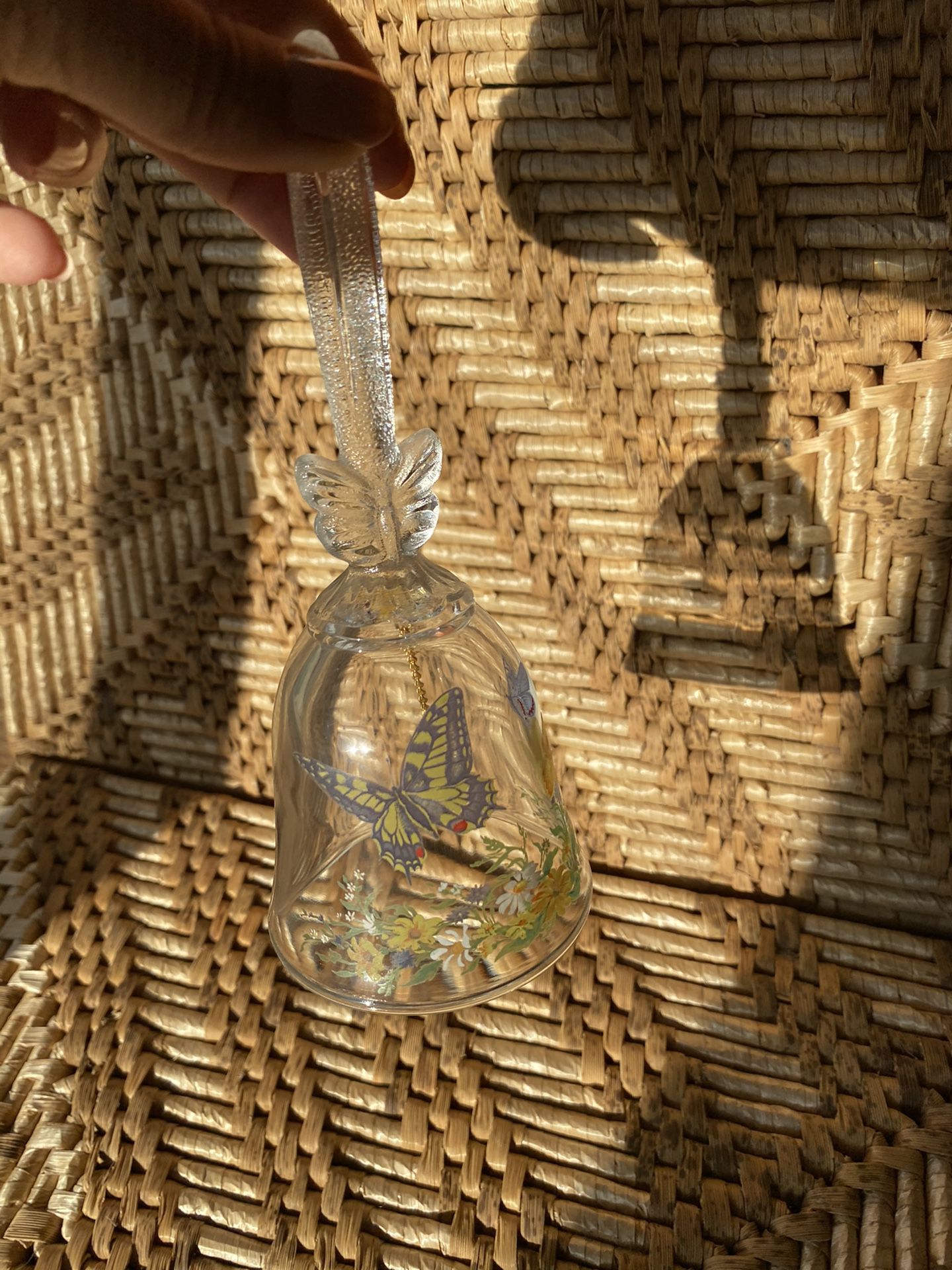 Butterfly glass bell