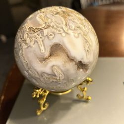 Blue Ocean Jasper Sphere High Quality! 689G! 💛