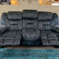 Brand New 3 Pcs Living Room Set Reclining Sofas Couch and Recliner Capehorn