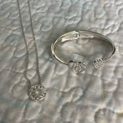 C Necklace And Bracelet 