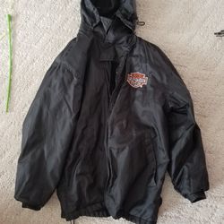 Men's Small Harley Davidson Rain Jacket With Hood