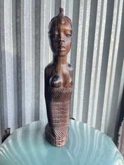 Wooden Carved African Statue
