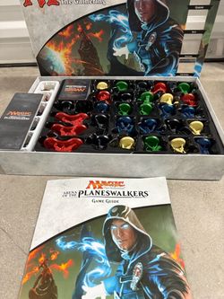 Magic The Gathering Arena of The Planeswalkers Hasbro Board Game 2014 Complete