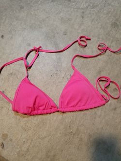 Pink bikini top