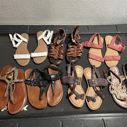 Women’s Sandals Bundle - Size 6 - 7 Pairs