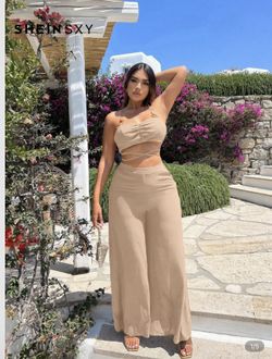Brown Summer Jumpsuit
