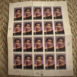 Scott #3896 Black Heritage Marian Anderson 37 Cent (x20) MNH FV $7.40 SKU#28828