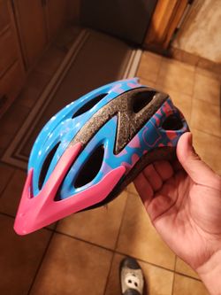 Kids Bike Helmet Blue and Pink