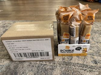 Ultra Chewy Peanut Butter Double Treat Bones (12 Count)