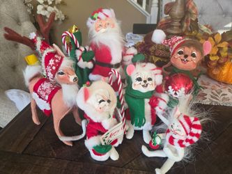 Annalee Christmas Figurines Collection Set of 6