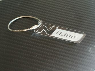 Hyundai N LINE Elantra Sonata Veloster Ioniq 5 acrylic laser etch keychain JDM